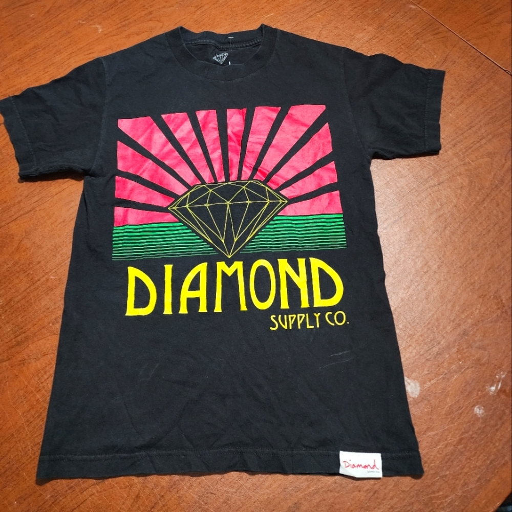 Diamond Supply Co. Black T-Shirt with Graphic Design